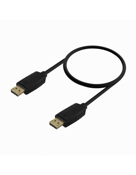 Cable DISPLAYPORT V1.2 CCS 4K@60Hz, DP/M-DP/M, Negro, 0.5m