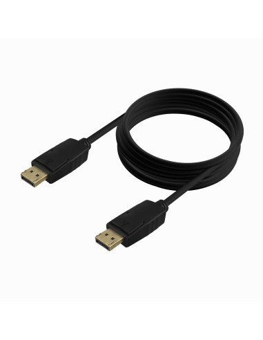 Cable DISPLAYPORT V1.2 CCS 4K@60Hz, DP/M-DP/M, Negro, 3.0m