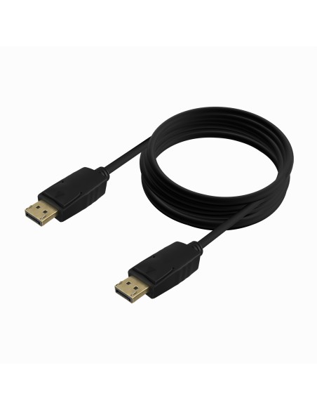 Cable DISPLAYPORT V1.2 CCS 4K@60Hz, DP/M-DP/M, Negro, 3.0m
