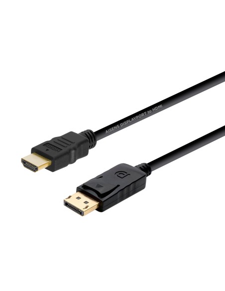 CABLE CONVERSOR DISPLAYPORT A HDMI, DP/M-HDMI/M, NEGRO, 2.0M