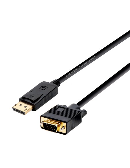A125-0365 adaptador de cable de vídeo 2 m DisplayPort VGA D-SUB Negro