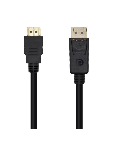 Cable Conversor DisplayPort A HDMI, DP/M-HDMI/M, Negro, 1.0m