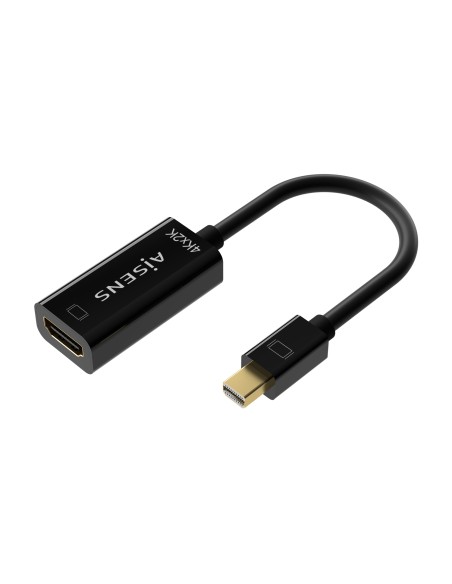 Conversor Mini DP V1.2 a HDMI V1.4 4K@30Hz, MDP/M-HDMI A/H, Negro, 15CM