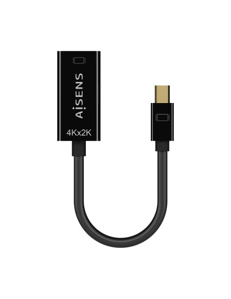 Conversor Mini DP V1.2 a HDMI V1.4 4K@30Hz, MDP/M-HDMI A/H, Negro, 15CM