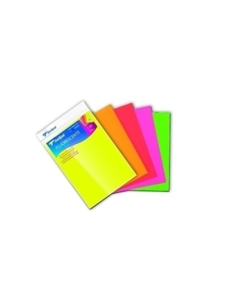CARTULINA FLUOR A4 SADIPAL SURT. P/5