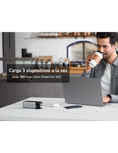 737 24000 mAh Negro, Plata