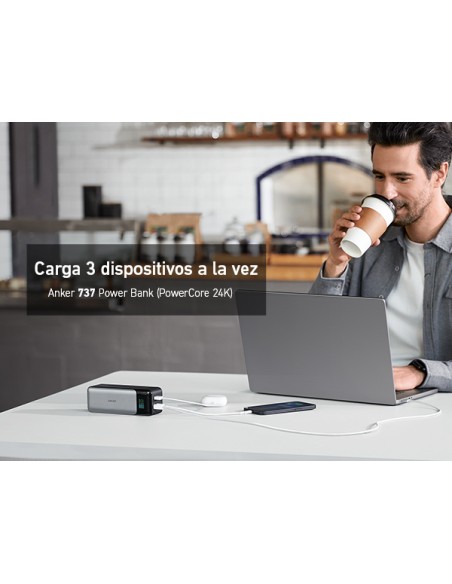 737 24000 mAh Negro, Plata