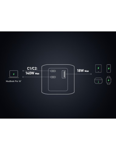 737 24000 mAh Negro, Plata