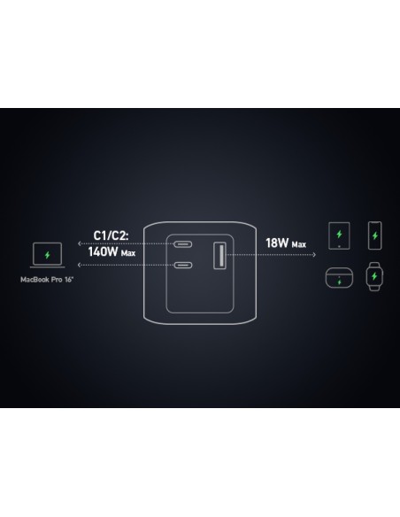 737 24000 mAh Negro, Plata