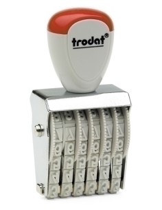 NUMERADOR MANUAL TRODAT  4 mm.  6 bandas