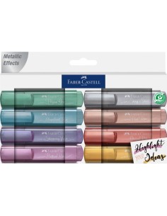 154625 marcador 8 pieza(s) Punta de cincel Azul, Marrón, Oro, Verde, Púrpura, Rojo, Plata, Violeta