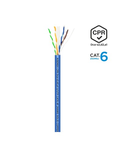 Cable de Red RJ45 LSZH CPR Dca CAT.6 UTP AWG24, Azul, 305 m