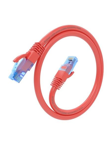 Cable De Red Latiguillo RJ45 Cat.6 UTP AWG26 CCA, Rojo, 25 cm