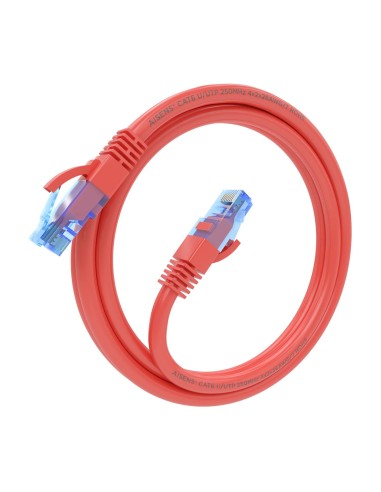 Cable De Red Latiguillo RJ45 Cat.6 UTP AWG26 CCA, Rojo, 1.5 m