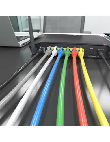 Cable De Red Latiguillo RJ45 Cat.6 UTP AWG26 CCA, Rojo, 1.5 m