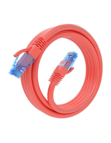 Cable De Red Latiguillo RJ45 Cat.6 UTP AWG26 CCA, Rojo, 3.0 m