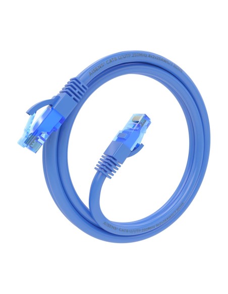 Cable De Red Latiguillo RJ45 Cat.6 UTP AWG26 CCA, Azul, 1.5 m