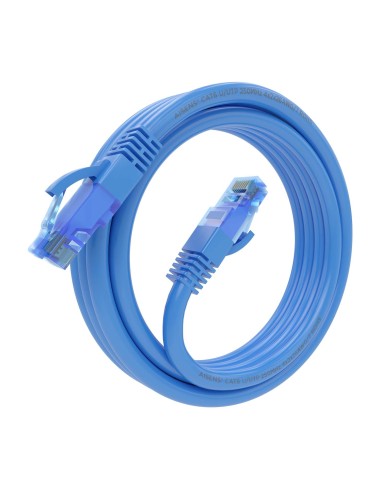 Cable De Red Latiguillo RJ45 Cat.6 UTP AWG26 CCA, Azul, 3.0 m