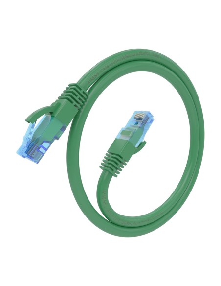 Cable De Red Latiguillo RJ45 Cat.6 UTP AWG26 CCA, Verde, 25 cm