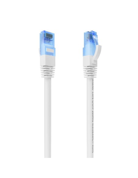 Cable De Red Latiguillo RJ45 Cat.6 UTP AWG26 CCA, Blanco, 0.75 m