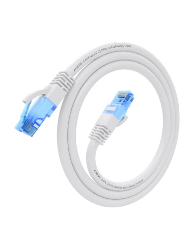 Cable De Red Latiguillo RJ45 Cat.6 UTP AWG26 CCA, Blanco, 0.75 m