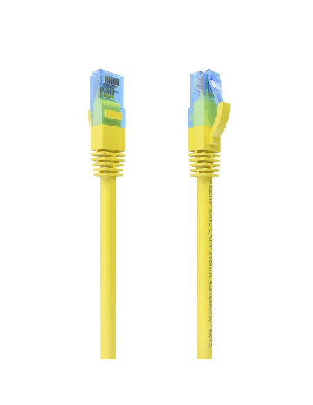 Cable De Red Latiguillo RJ45 Cat.6 UTP AWG26 CCA, Amarillo, 0.5 m