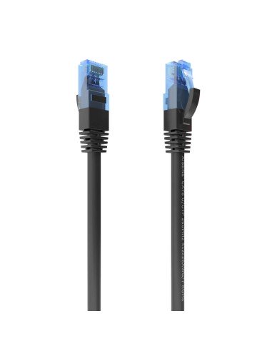 Cable De Red Latiguillo RJ45 Cat.6 UTP AWG26 CCA, Negro, 30 cm