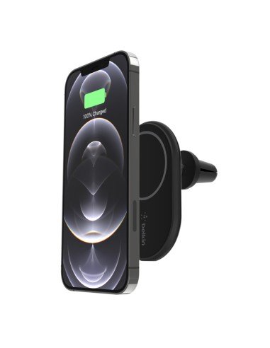 WIC004BTBK cargador de dispositivo móvil Smartphone Negro USB Cargador inalámbrico Auto