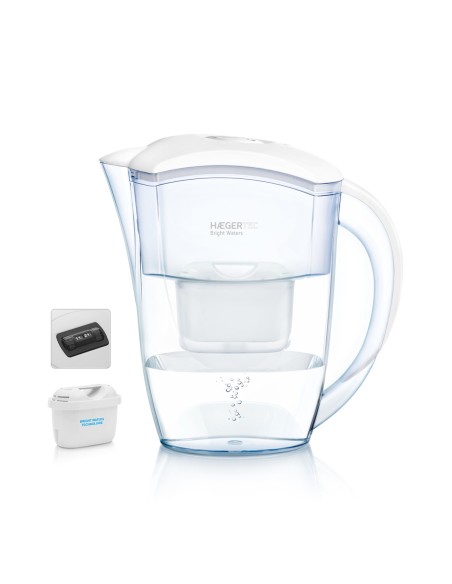 WJ-24W.004A filtro de agua Filtro de agua para jarra 2,4 L Transparente, Blanco