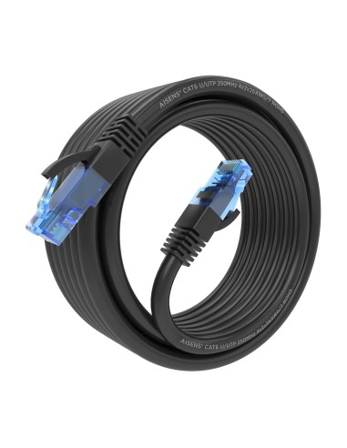 Cable De Red Latiguillo RJ45 Cat.6 UTP AWG26 CCA, Negro, 4.0 m