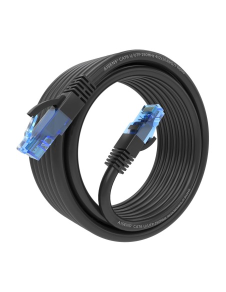 Cable De Red Latiguillo RJ45 Cat.6 UTP AWG26 CCA, Negro, 5.0 m