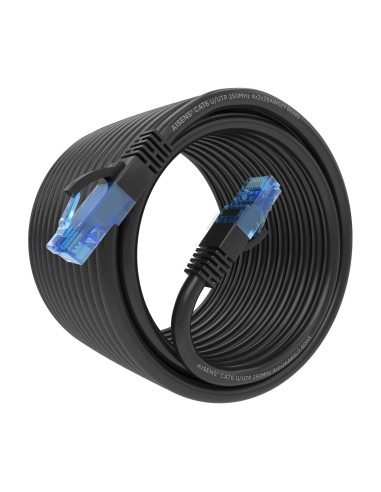 Cable De Red Latiguillo RJ45 Cat.6 UTP AWG26 CCA, Negro, 7.5 m