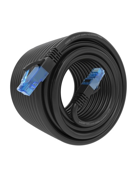 Cable De Red Latiguillo RJ45 Cat.6 UTP AWG26 CCA, Negro, 20 m
