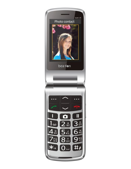 SL645 LTE 7,11 cm (2.8") 120 g Negro, Plata Teléfono para personas mayores