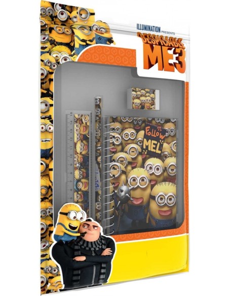 DISNEY MINIONS ME3 FUN SET WITH NOTEBOOK