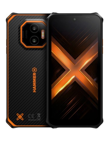 Energy X2 15,5 cm (6.1") SIM doble Android 15 4G USB Tipo C 6 GB 128 GB 5000 mAh Negro, Naranja