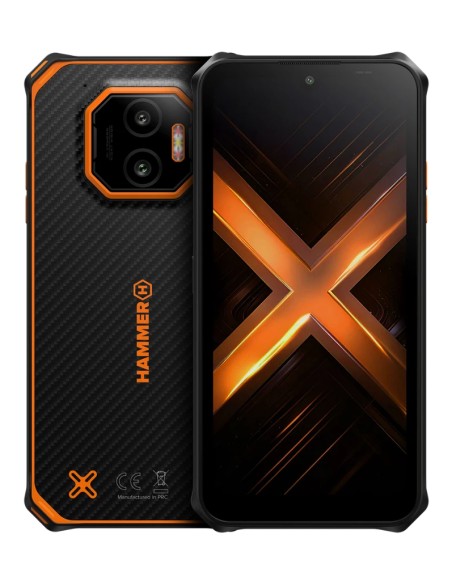 Energy X2 15,5 cm (6.1") SIM doble Android 15 4G USB Tipo C 6 GB 128 GB 5000 mAh Negro, Naranja
