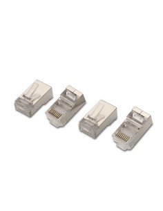 A138-0293 conector RJ-45 Acero inoxidable, Transparente