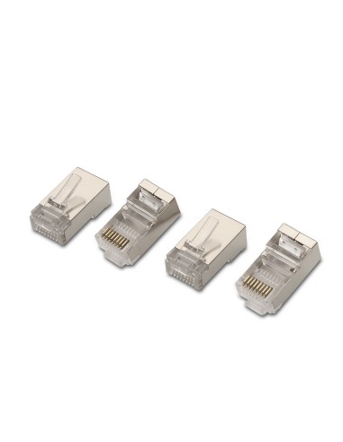 A138-0293 conector RJ-45 Acero inoxidable, Transparente