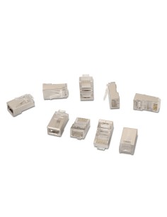 A139-0298 conector RJ-45 Acero inoxidable, Transparente 2