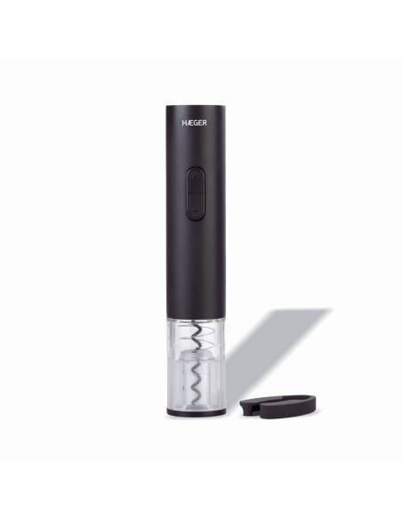 WO-0BB.001A sacacorchos Abridor de vino eléctrico Negro, Transparente