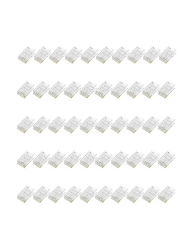 Conector RJ45 8 Hilos CAT.6 AWG24 (50 UDS)