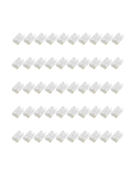 Conector RJ45 8 Hilos CAT.6 AWG24 (50 UDS) Conector RJ45 8 Hilos CAT.6 AWG24 (50 UDS)