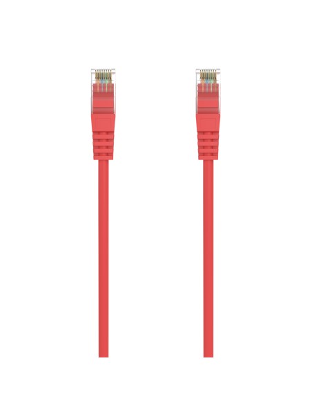 Cable de Red Latiguillo RJ45 LSZH Cat.6A 500 Mhz UTP AWG24, Rojo, 1.5M