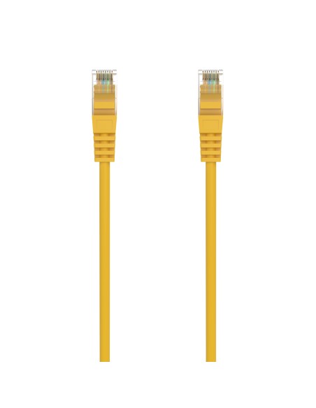 Cable de Red Latiguillo RJ45 LSZH Cat.6A 500 Mhz UTP AWG24, Amarillo, 30CM