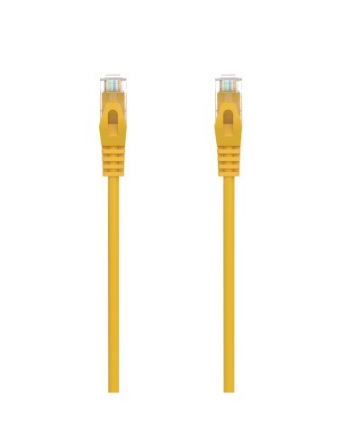 Cable de Red Latiguillo RJ45 LSZH Cat.6A 500 Mhz UTP AWG24, Amarillo, 1.0M