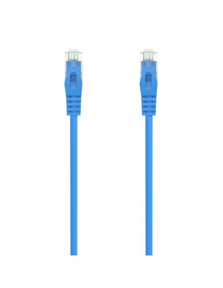 Cable de Red Latiguillo RJ45 LSZH Cat.6A 500 Mhz UTP AWG24, Azul, 1.5M