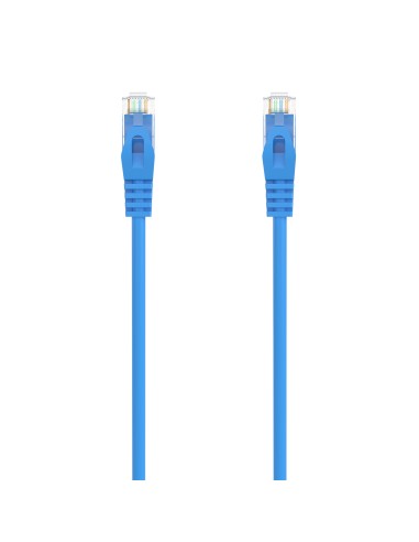 Cable de Red Latiguillo RJ45 LSZH Cat.6A 500 Mhz UTP AWG24, Azul, 2.0M