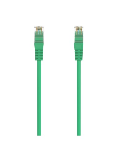 Cable de Red Latiguillo RJ45 LSZH Cat.6A 500 Mhz UTP AWG24, Verde, 1.0M