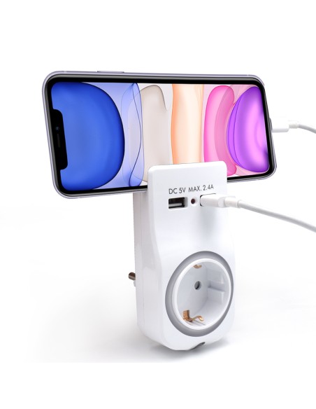 WY13030 cargador de dispositivo móvil Blanco Interior